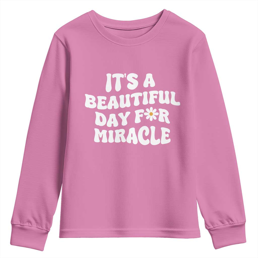 IVF Miracle Youth Sweatshirt Transfer Day Infertility Support Gift - Wonder Print Shop