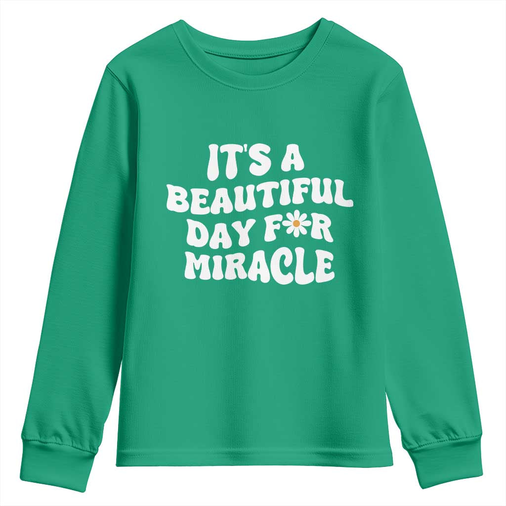 IVF Miracle Youth Sweatshirt Transfer Day Infertility Support Gift - Wonder Print Shop