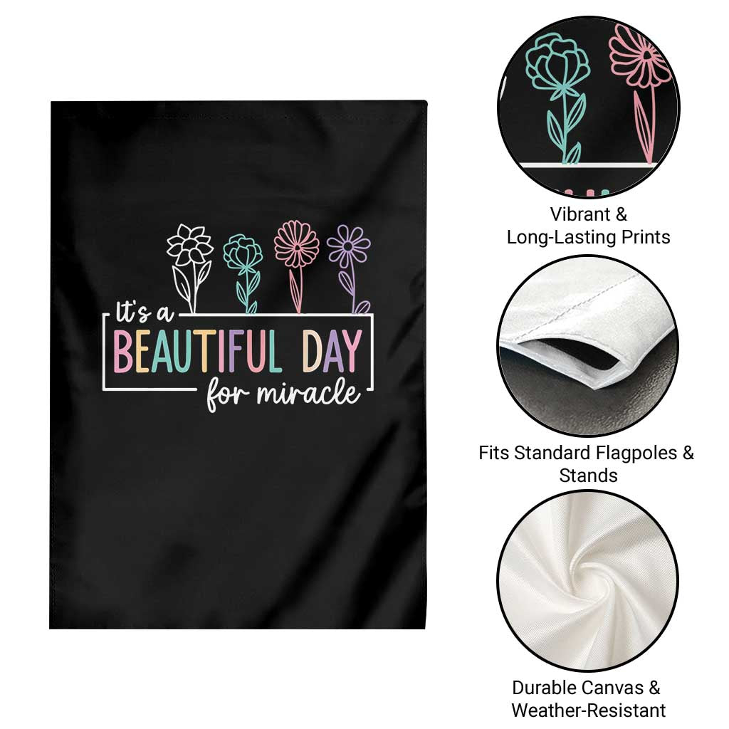 Its a Beautiful Day For IVF Miracle Garden Flag Transfer Day Infertility Support Gift - Wonder Print Shop