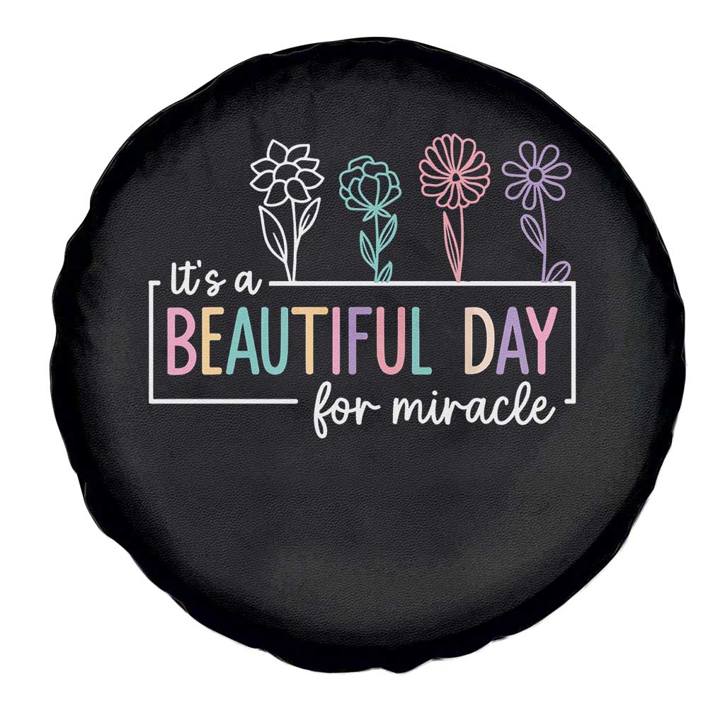 Its a Beautiful Day For IVF Miracle Spare Tire Cover Transfer Day Infertility Support Gift - Wonder Print Shop