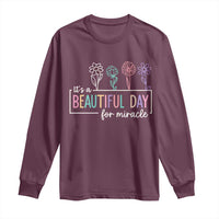 Its a Beautiful Day For IVF Miracle Long Sleeve Shirt Transfer Day Infertility Support Gift - Wonder Print Shop