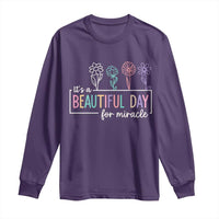 Its a Beautiful Day For IVF Miracle Long Sleeve Shirt Transfer Day Infertility Support Gift - Wonder Print Shop