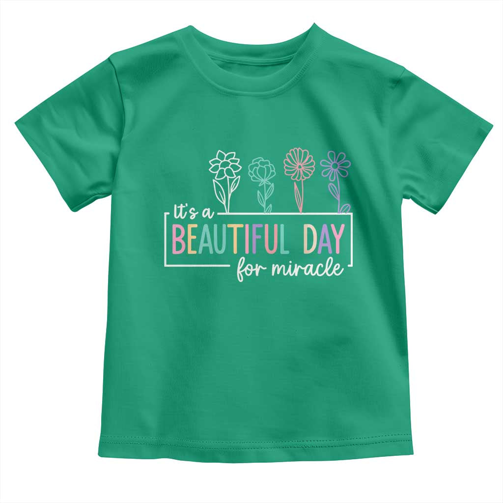 Its a Beautiful Day For IVF Miracle Toddler T Shirt Transfer Day Infertility Support Gift - Wonder Print Shop