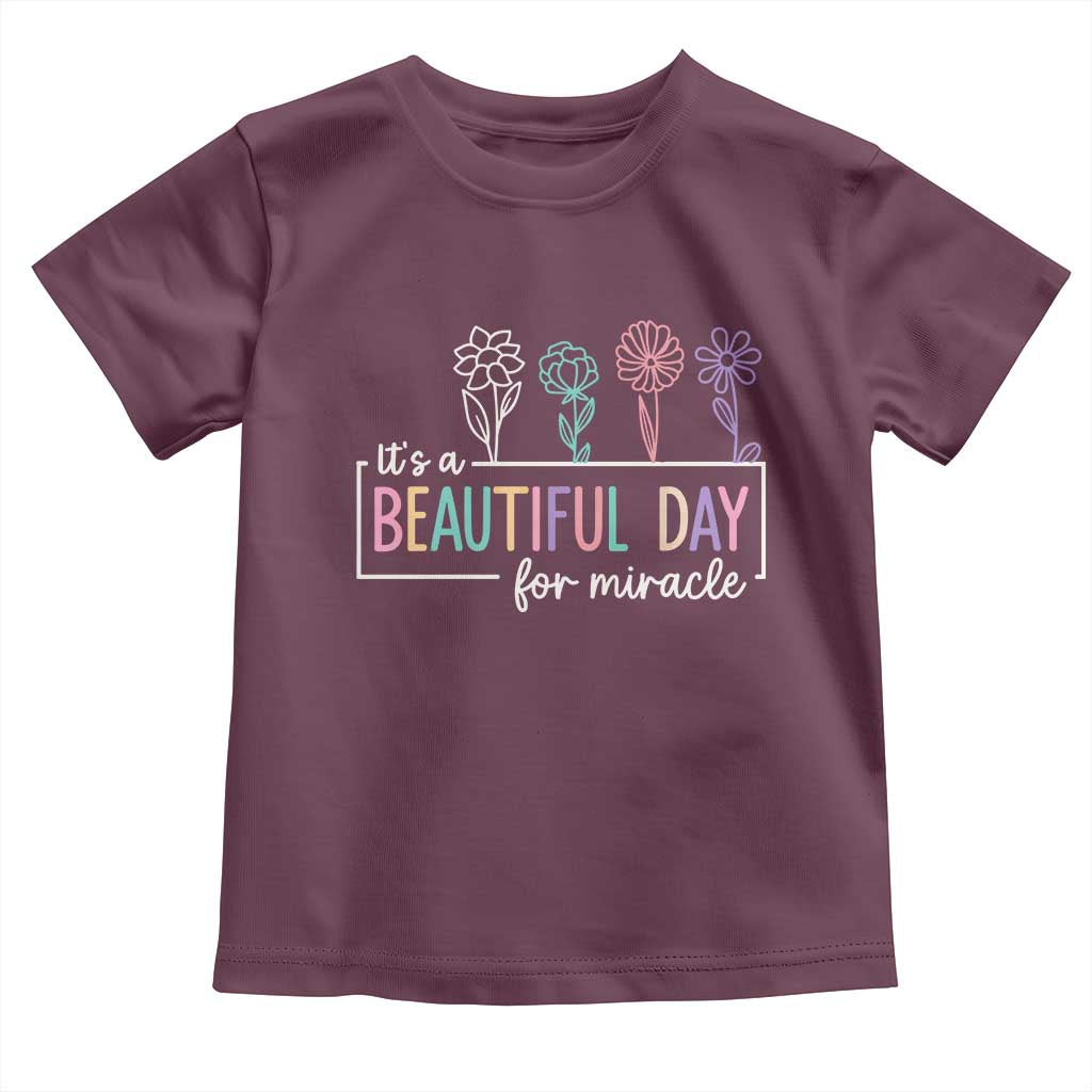 Its a Beautiful Day For IVF Miracle Toddler T Shirt Transfer Day Infertility Support Gift - Wonder Print Shop