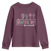 Its a Beautiful Day For IVF Miracle Youth Sweatshirt Transfer Day Infertility Support Gift - Wonder Print Shop