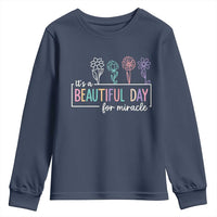 Its a Beautiful Day For IVF Miracle Youth Sweatshirt Transfer Day Infertility Support Gift - Wonder Print Shop