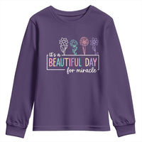 Its a Beautiful Day For IVF Miracle Youth Sweatshirt Transfer Day Infertility Support Gift - Wonder Print Shop