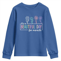 Its a Beautiful Day For IVF Miracle Youth Sweatshirt Transfer Day Infertility Support Gift - Wonder Print Shop
