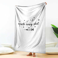 Worth Every Shot Throw Blanket IVF Baby Pregnancy Announcement - Wonder Print Shop