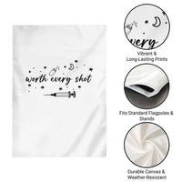 Worth Every Shot Garden Flag IVF Baby Pregnancy Announcement - Wonder Print Shop