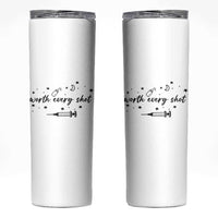 Worth Every Shot Skinny Tumbler IVF Baby Pregnancy Announcement - Wonder Print Shop