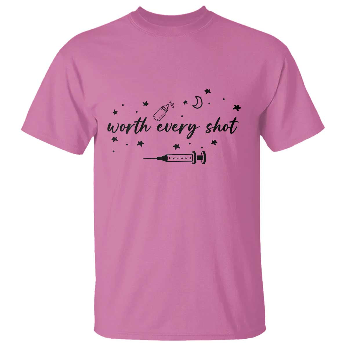 Worth Every Shot T Shirt IVF Baby Pregnancy Announcement - Wonder Print Shop