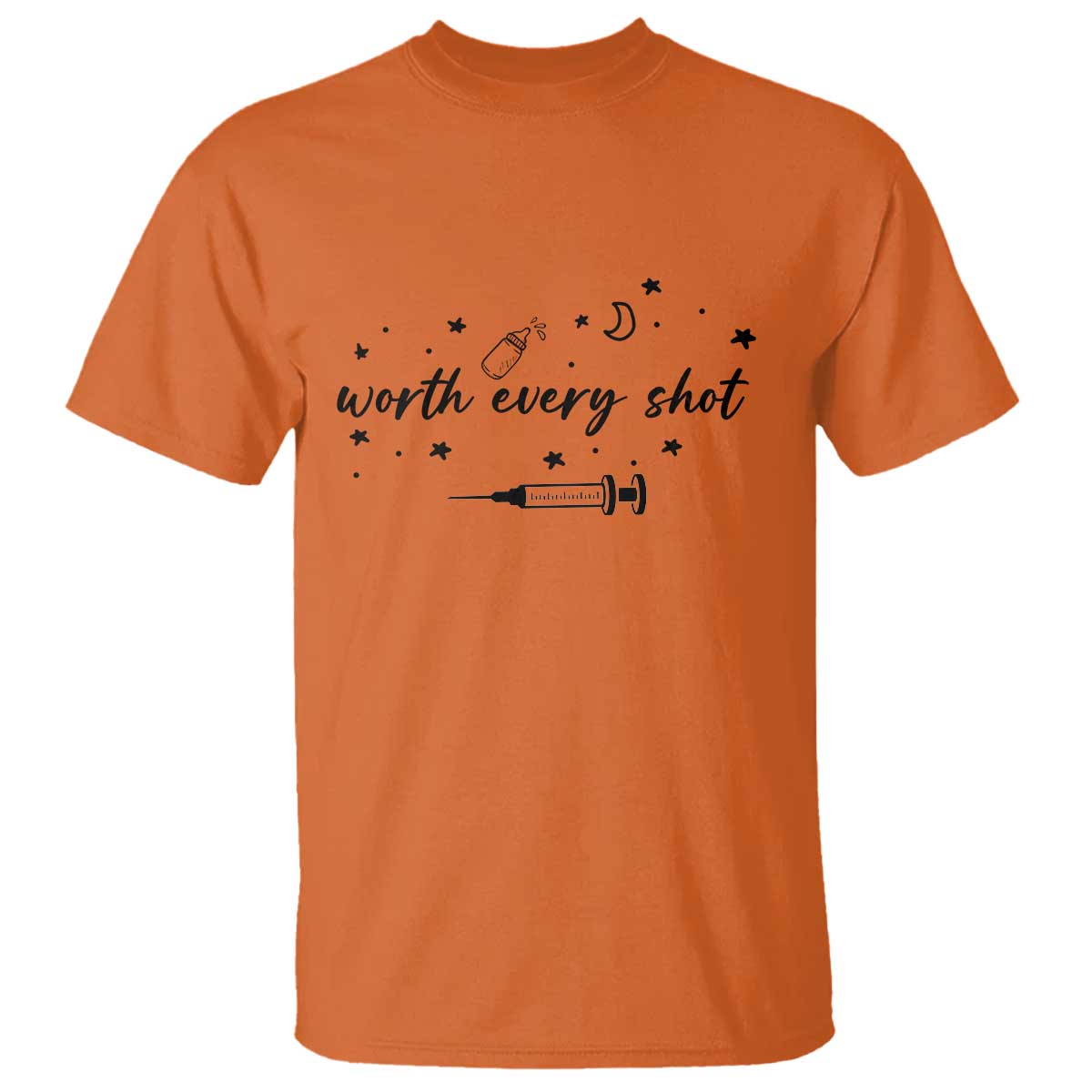 Worth Every Shot T Shirt IVF Baby Pregnancy Announcement - Wonder Print Shop
