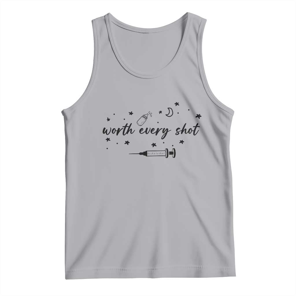 Worth Every Shot Tank Top IVF Baby Pregnancy Announcement - Wonder Print Shop
