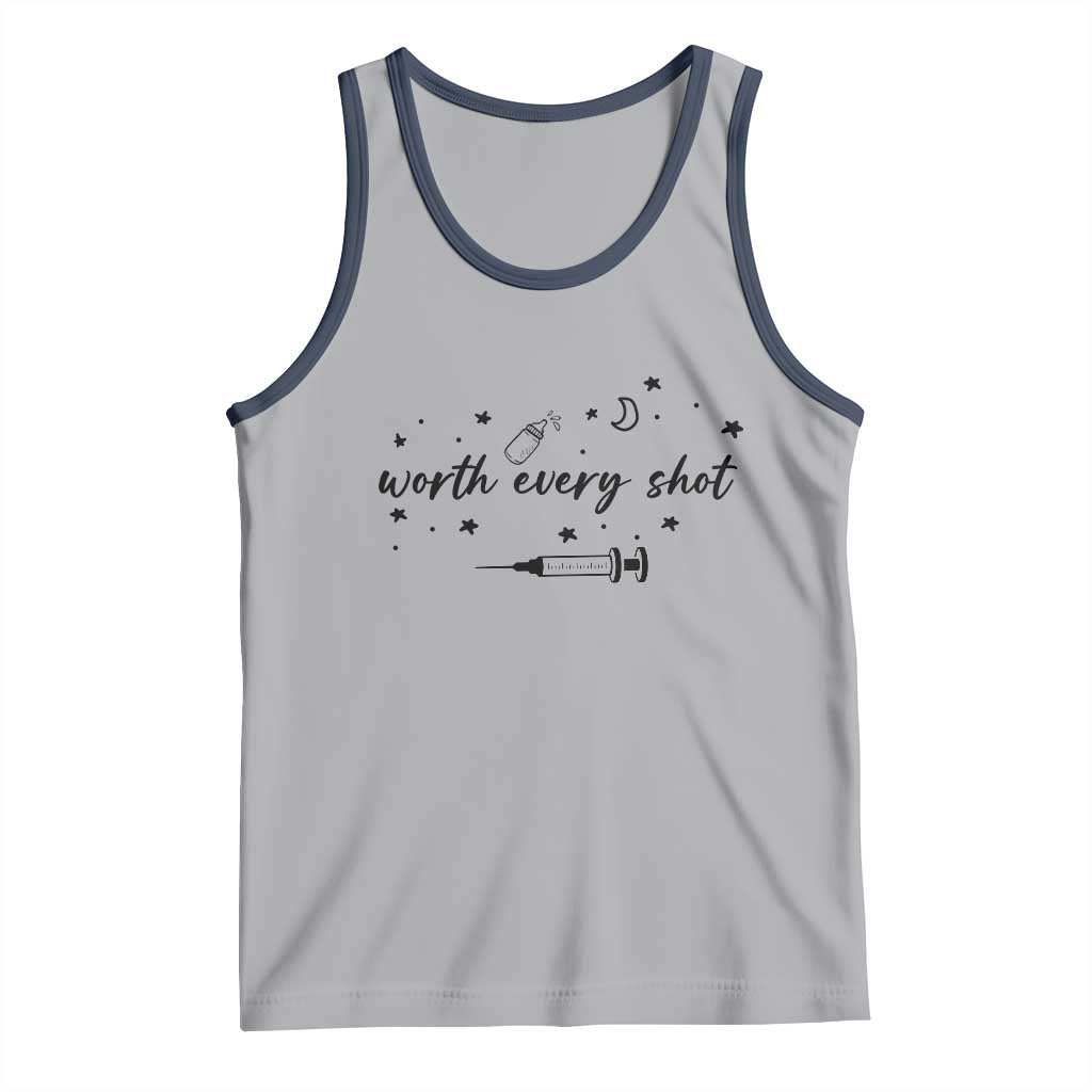 Worth Every Shot Tank Top IVF Baby Pregnancy Announcement - Wonder Print Shop