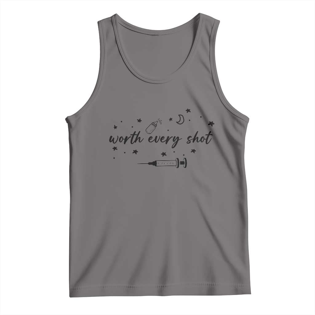 Worth Every Shot Tank Top IVF Baby Pregnancy Announcement - Wonder Print Shop