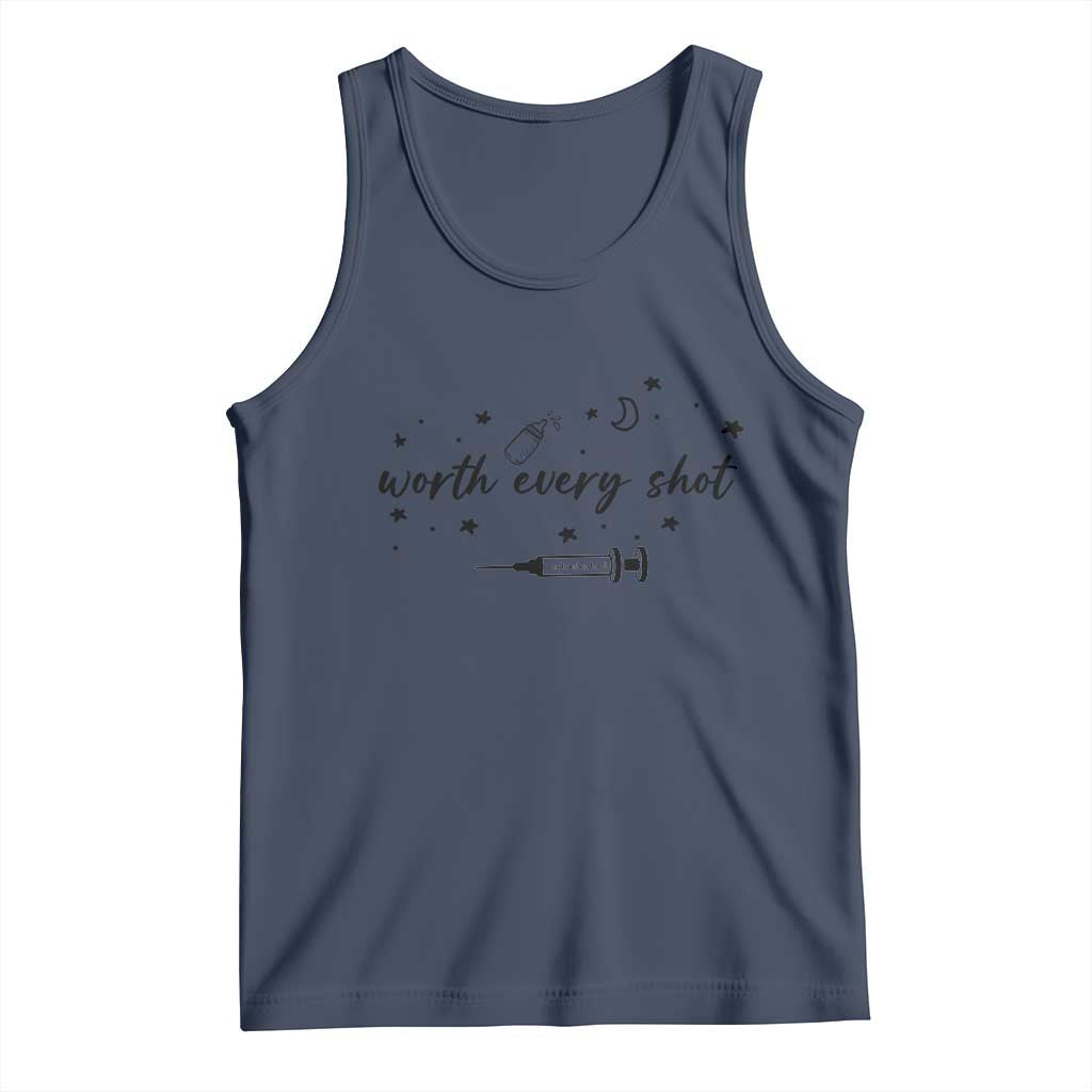 Worth Every Shot Tank Top IVF Baby Pregnancy Announcement - Wonder Print Shop