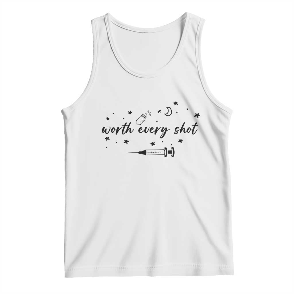 Worth Every Shot Tank Top IVF Baby Pregnancy Announcement - Wonder Print Shop