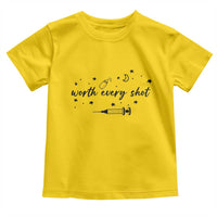 Worth Every Shot Toddler T Shirt IVF Baby Pregnancy Announcement - Wonder Print Shop