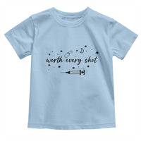 Worth Every Shot Toddler T Shirt IVF Baby Pregnancy Announcement - Wonder Print Shop