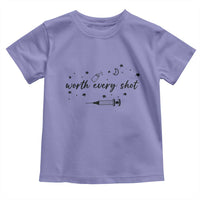 Worth Every Shot Toddler T Shirt IVF Baby Pregnancy Announcement - Wonder Print Shop