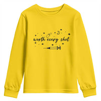 Worth Every Shot Youth Sweatshirt IVF Baby Pregnancy Announcement - Wonder Print Shop