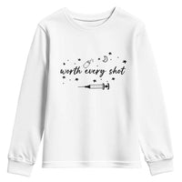 Worth Every Shot Youth Sweatshirt IVF Baby Pregnancy Announcement - Wonder Print Shop