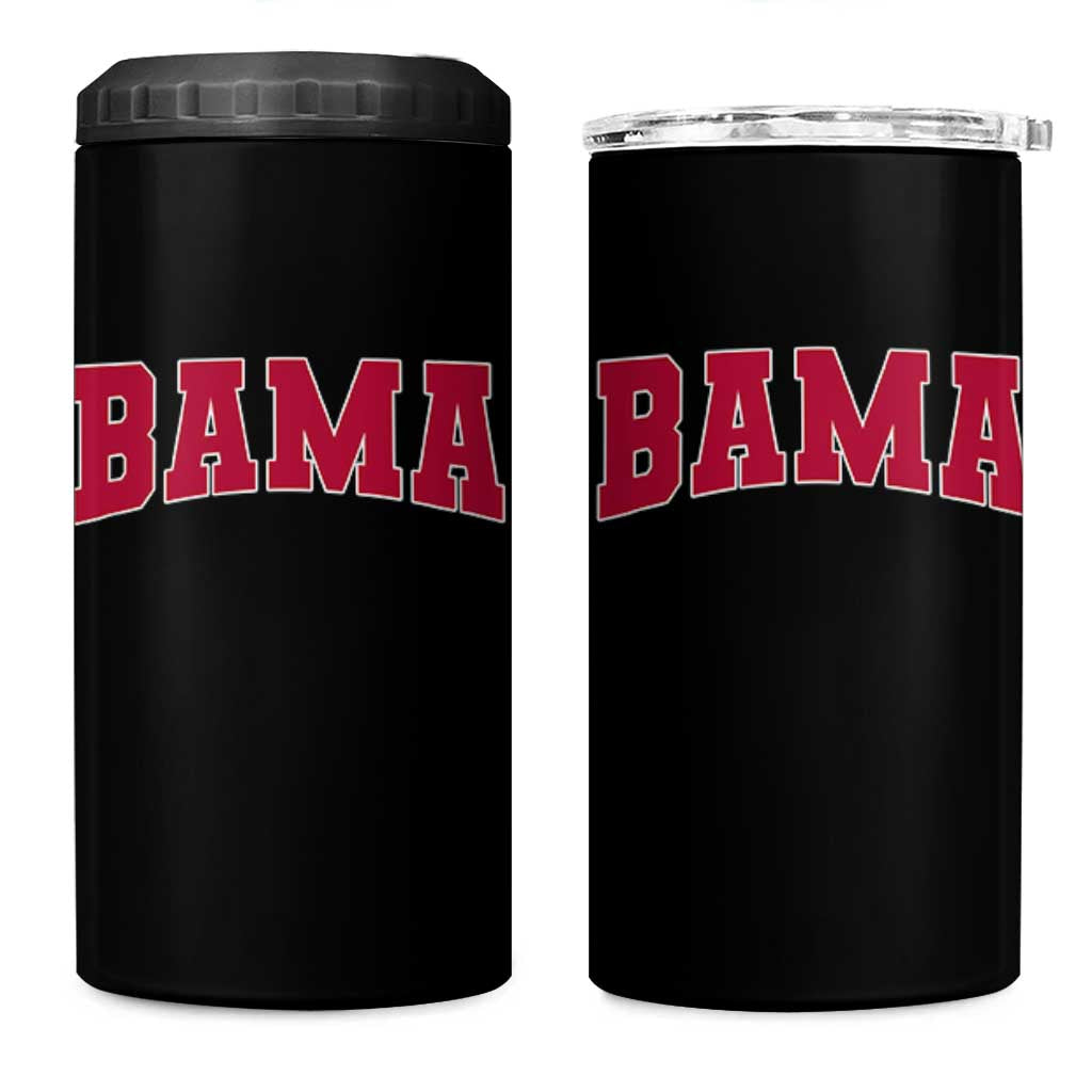 Vintage Bama 4 in 1 Can Cooler Tumbler Retro Varsity Alabama Football Lover AL State - Wonder Print Shop