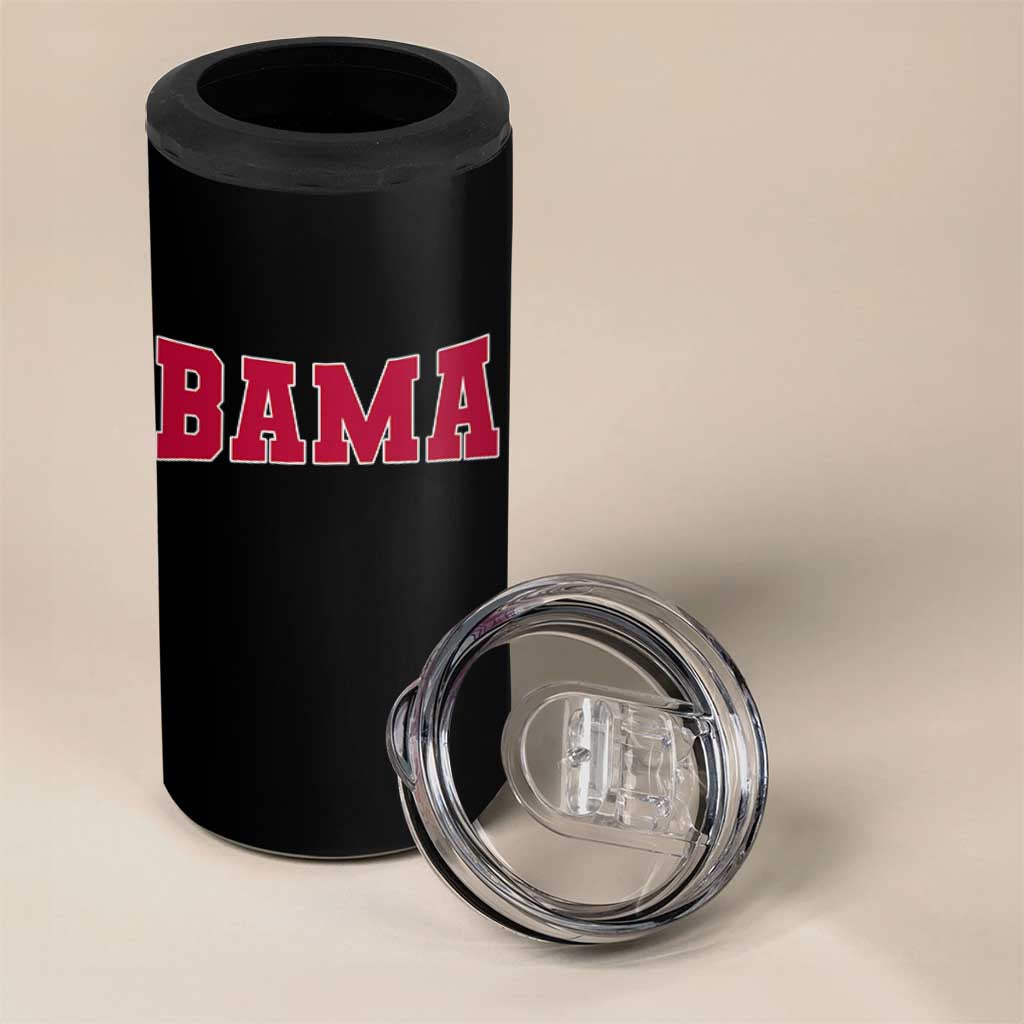 Vintage Bama 4 in 1 Can Cooler Tumbler Retro Varsity Alabama Football Lover AL State - Wonder Print Shop