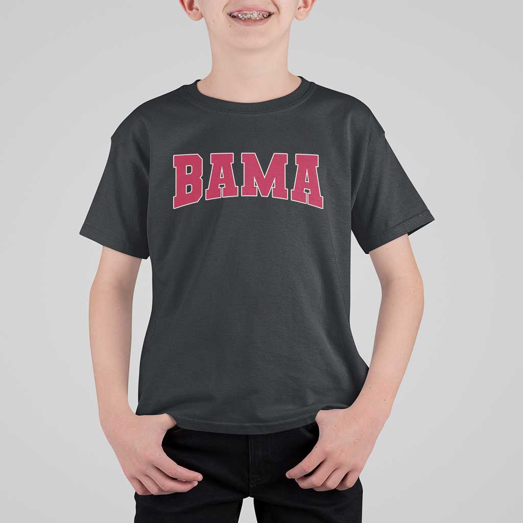 Vintage Bama T Shirt For Kid Retro Varsity Alabama Football Lover AL State - Wonder Print Shop