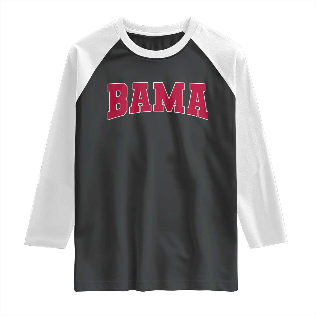 Vintage Bama Raglan Shirt Retro Varsity Alabama Football Lover AL State - Wonder Print Shop