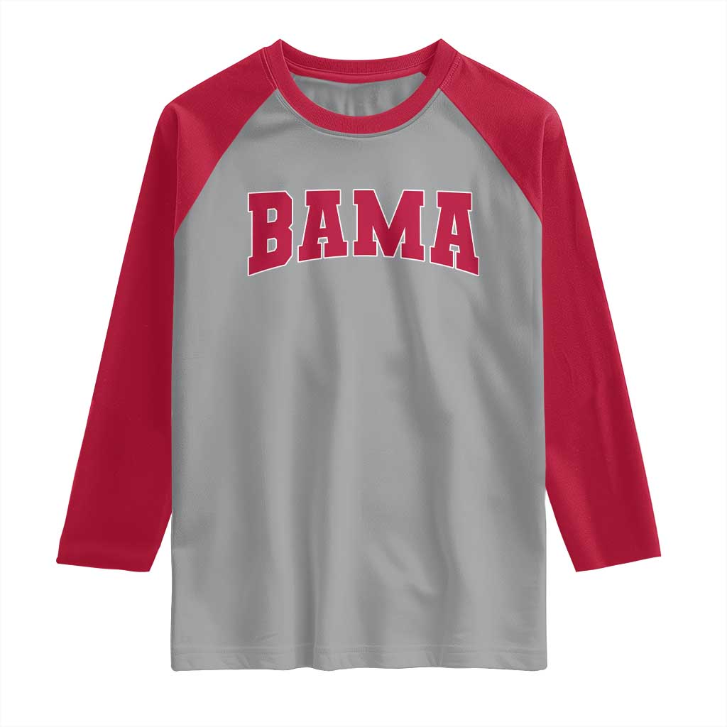 Vintage Bama Raglan Shirt Retro Varsity Alabama Football Lover AL State - Wonder Print Shop