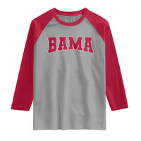Vintage Bama Raglan Shirt Retro Varsity Alabama Football Lover AL State - Wonder Print Shop