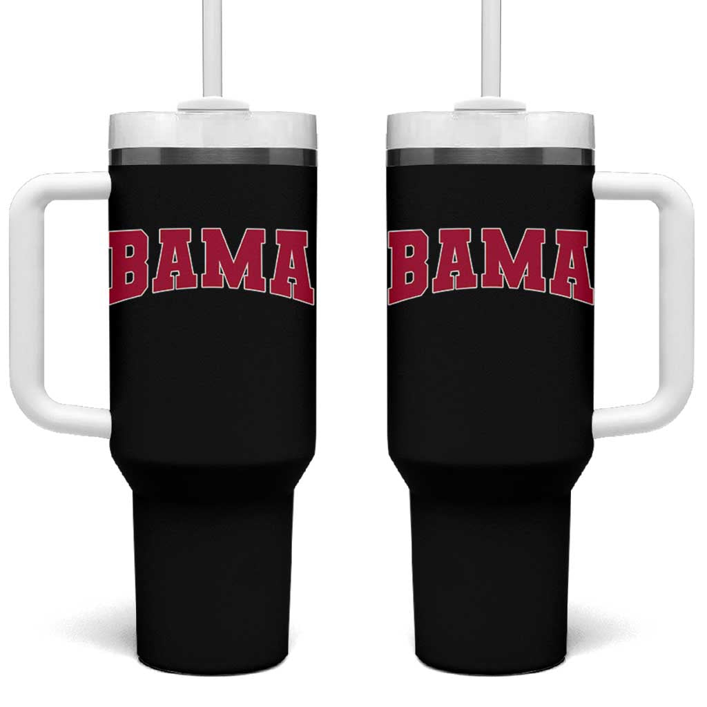 Vintage Bama Tumbler With Handle Retro Varsity Alabama Football Lover AL State - Wonder Print Shop