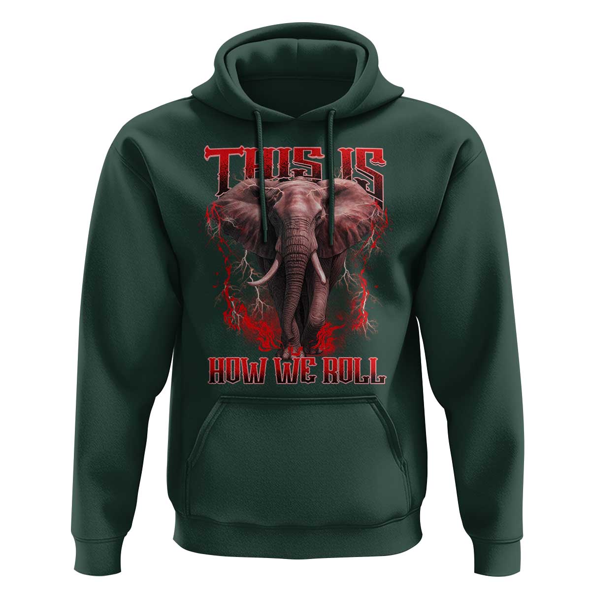 Alabama Fan Hoodie This Is How We Roll Bama Mascot Game Day - Wonder Print Shop