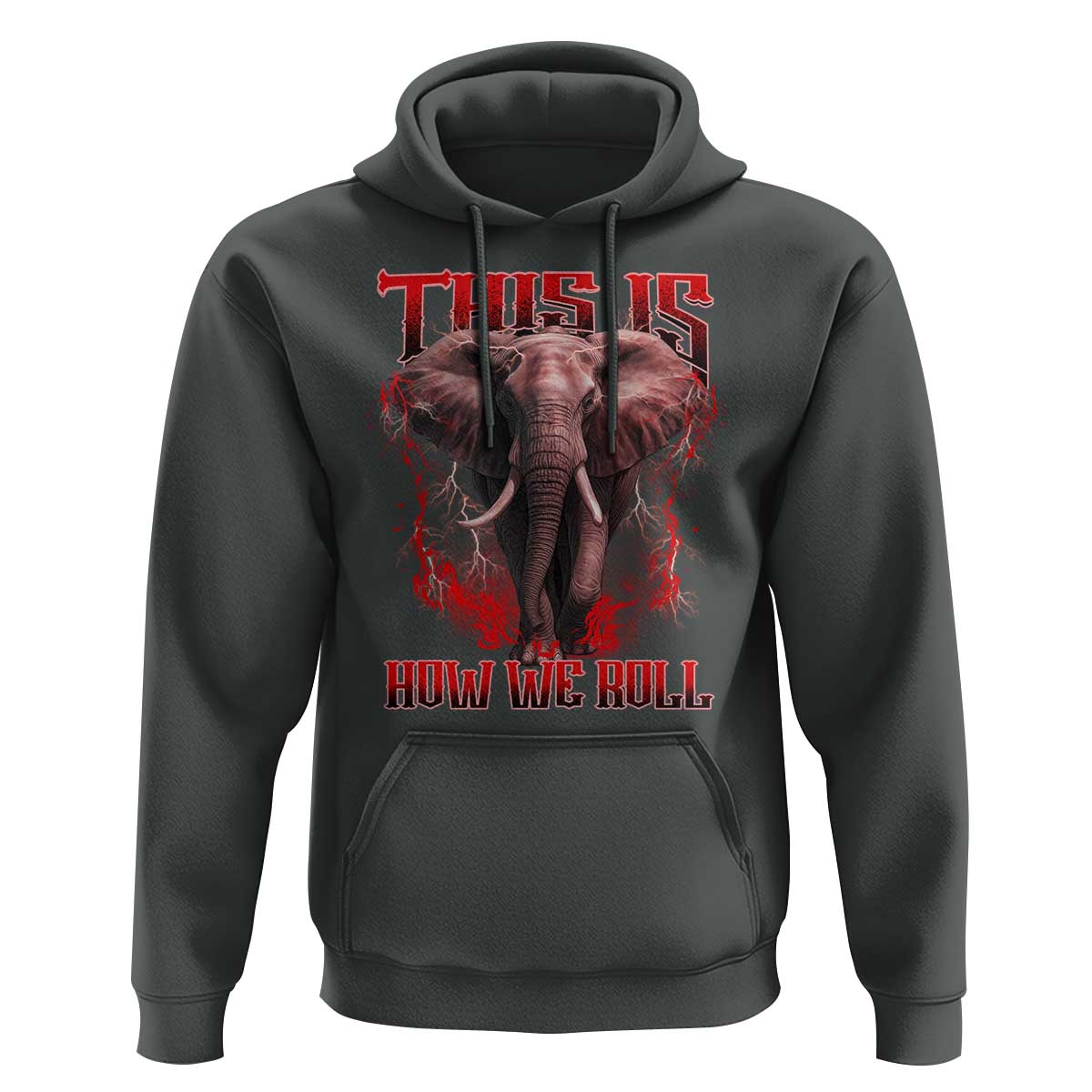 Alabama Fan Hoodie This Is How We Roll Bama Mascot Game Day - Wonder Print Shop