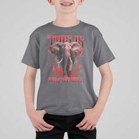 Alabama Fan T Shirt For Kid This Is How We Roll Bama Mascot Game Day - Wonder Print Shop