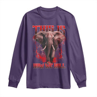 Alabama Fan Long Sleeve Shirt This Is How We Roll Bama Mascot Game Day - Wonder Print Shop
