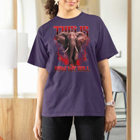 Alabama Fan T Shirt For Women This Is How We Roll Bama Mascot Game Day - Wonder Print Shop