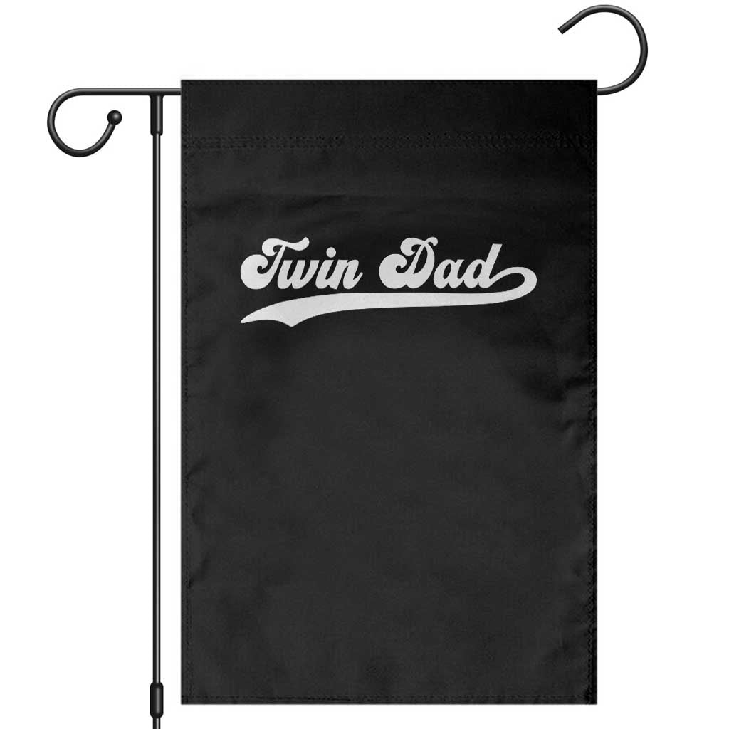 Twin Dad Garden Flag Vintage Retro Style Fathers Day Presents - Wonder Print Shop
