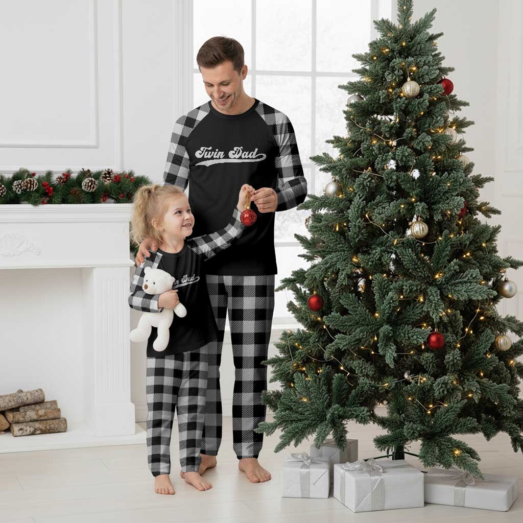 Twin Dad Plaid Pajama Set Vintage Retro Style Fathers Day Presents - Wonder Print Shop
