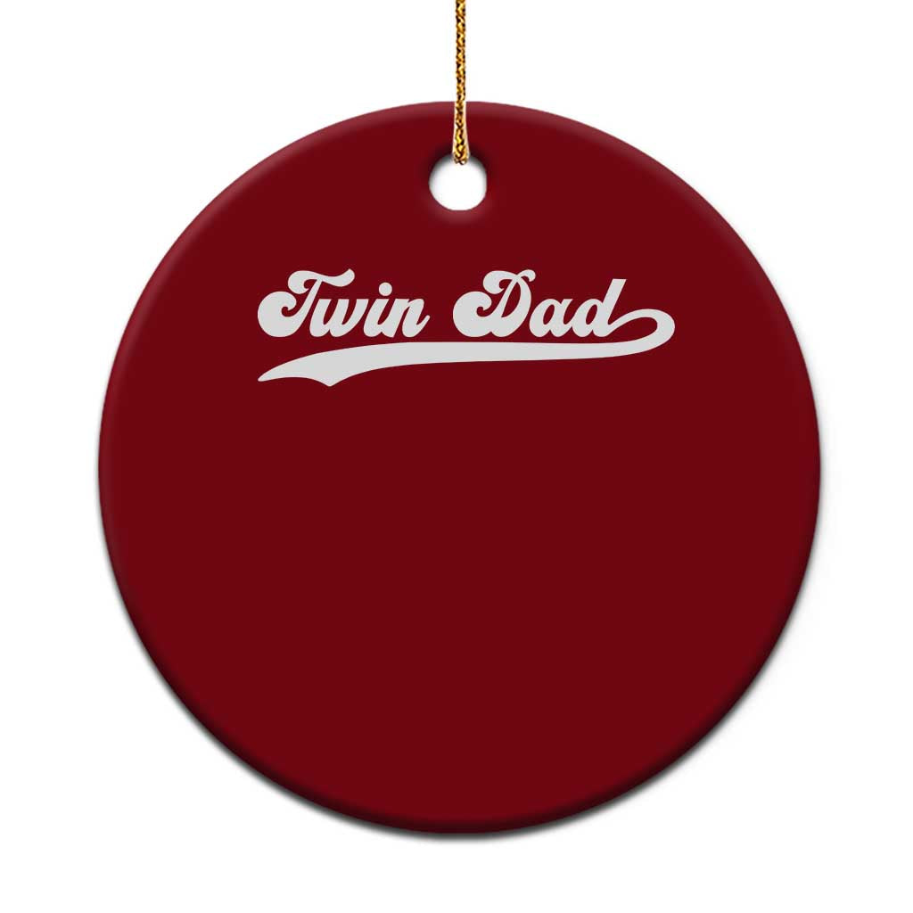 Twin Dad Ceramic Ornament Vintage Retro Style Fathers Day Presents - Wonder Print Shop