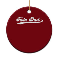 Twin Dad Ceramic Ornament Vintage Retro Style Fathers Day Presents - Wonder Print Shop