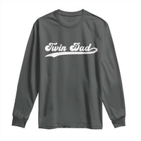 Twin Dad Long Sleeve Shirt Vintage Retro Style Fathers Day Presents - Wonder Print Shop