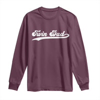 Twin Dad Long Sleeve Shirt Vintage Retro Style Fathers Day Presents - Wonder Print Shop
