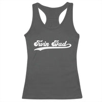Twin Dad Racerback Tank Top Vintage Retro Style Fathers Day Presents - Wonder Print Shop