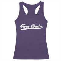 Twin Dad Racerback Tank Top Vintage Retro Style Fathers Day Presents - Wonder Print Shop