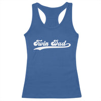 Twin Dad Racerback Tank Top Vintage Retro Style Fathers Day Presents - Wonder Print Shop