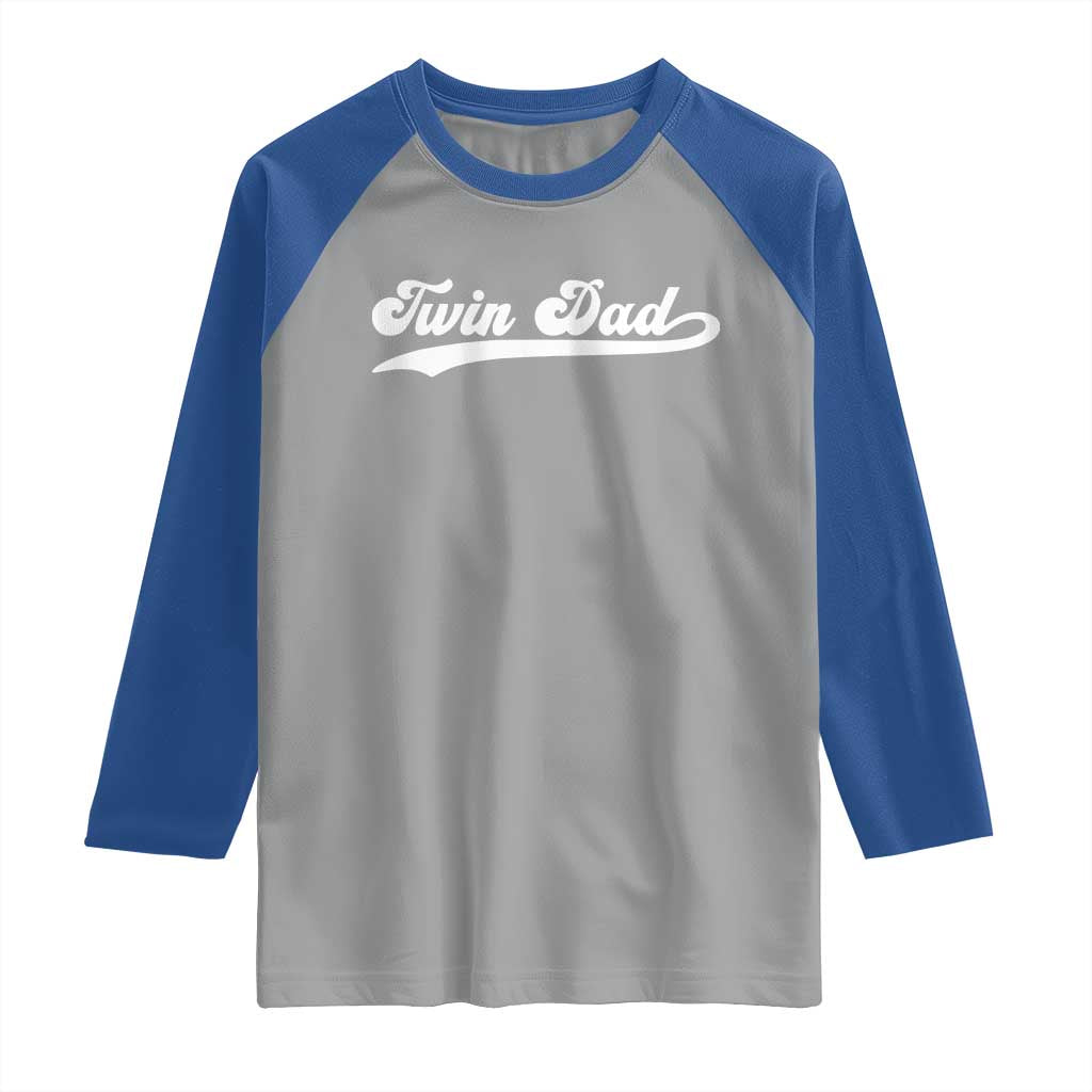 Twin Dad Raglan Shirt Vintage Retro Style Fathers Day Presents - Wonder Print Shop