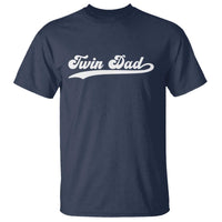 Twin Dad T Shirt Vintage Retro Style Fathers Day Presents - Wonder Print Shop